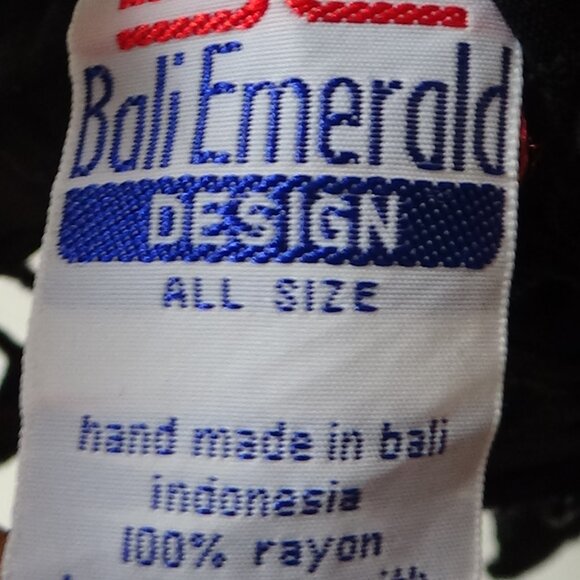 Bali Emerald Vintage 80s Floral Embroidered Boho Top and Skirt Set - Picture 6 of 13